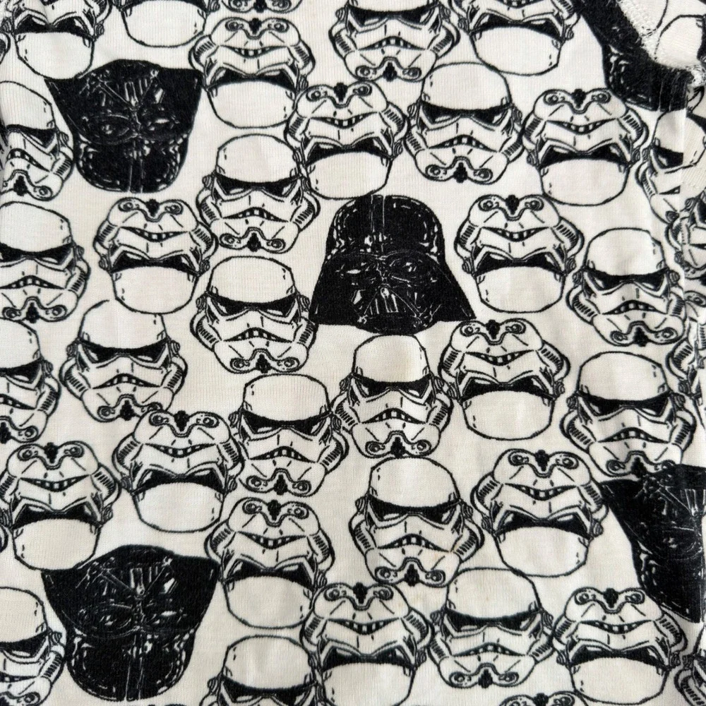 Hanna Andersson Star Wars Pajama Set Toddler 90 2T 3T White Darth Vader 42499